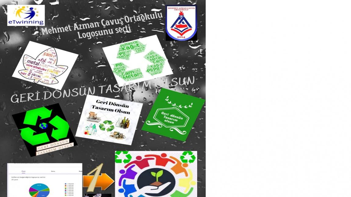 MEHMET AZMAN ÇAVUŞ ORTAOKULU GERİ DÖNSÜN TASARIM OLSUN PROJESİ İÇİN LOGOSUNU SEÇTİ