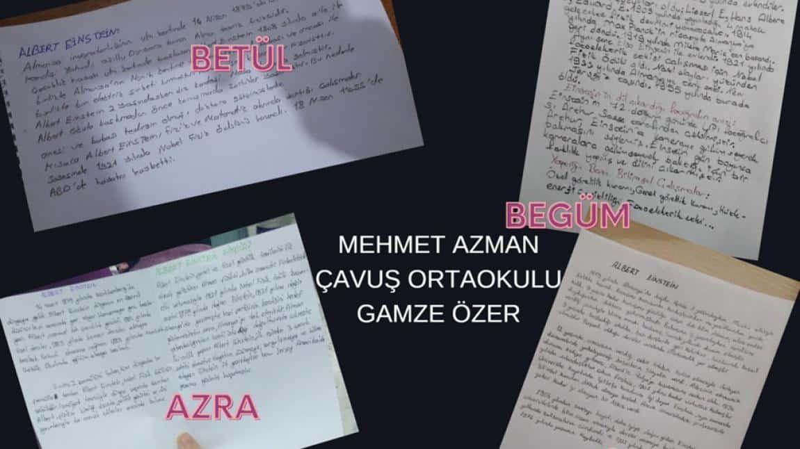 Stem Gözüyle Bilim İnsanları E Twinning Projesi  Albert Einstein ile İlgili Araştırmaları