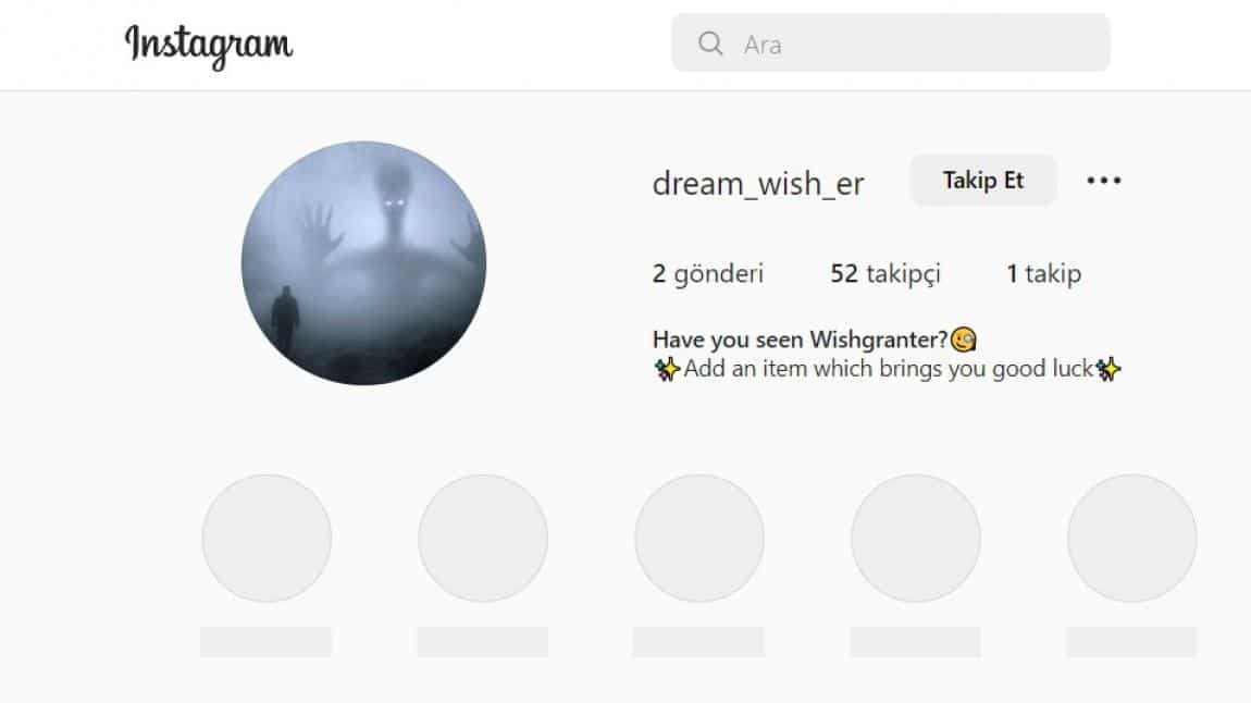 WISHGRANTER'I INSTRAGRAMDA TAKİP EDİN