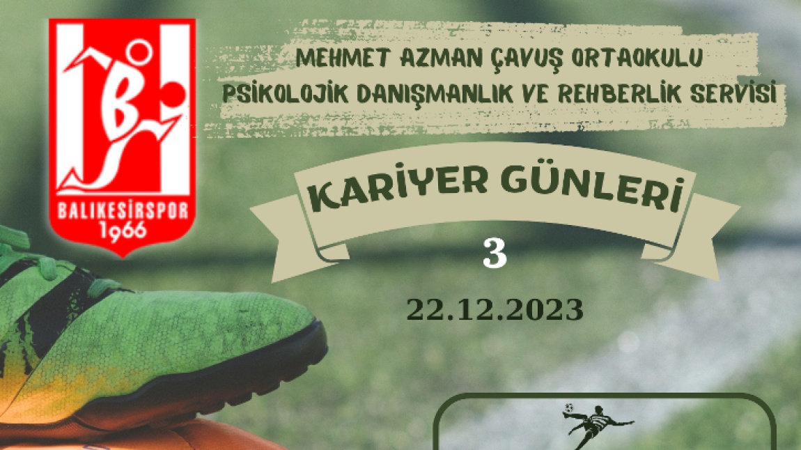 8. Sınıf Öğrencilerimize Yönelik Kariyer Günleri’nin Üçüncü Etkinliği Gerçekleştirildi. 